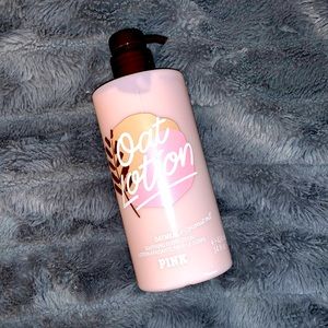 selling this oat lotion from pink. it’s a soothing body moisturizing lotion